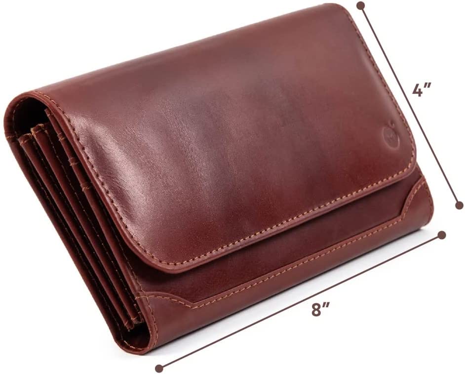 Leather Women's Wallet Brown