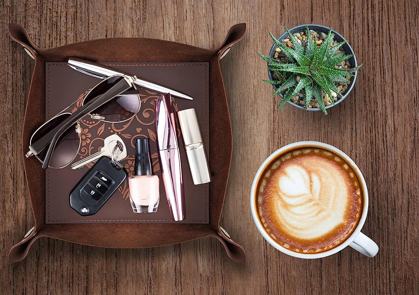 Leather Heart Tray