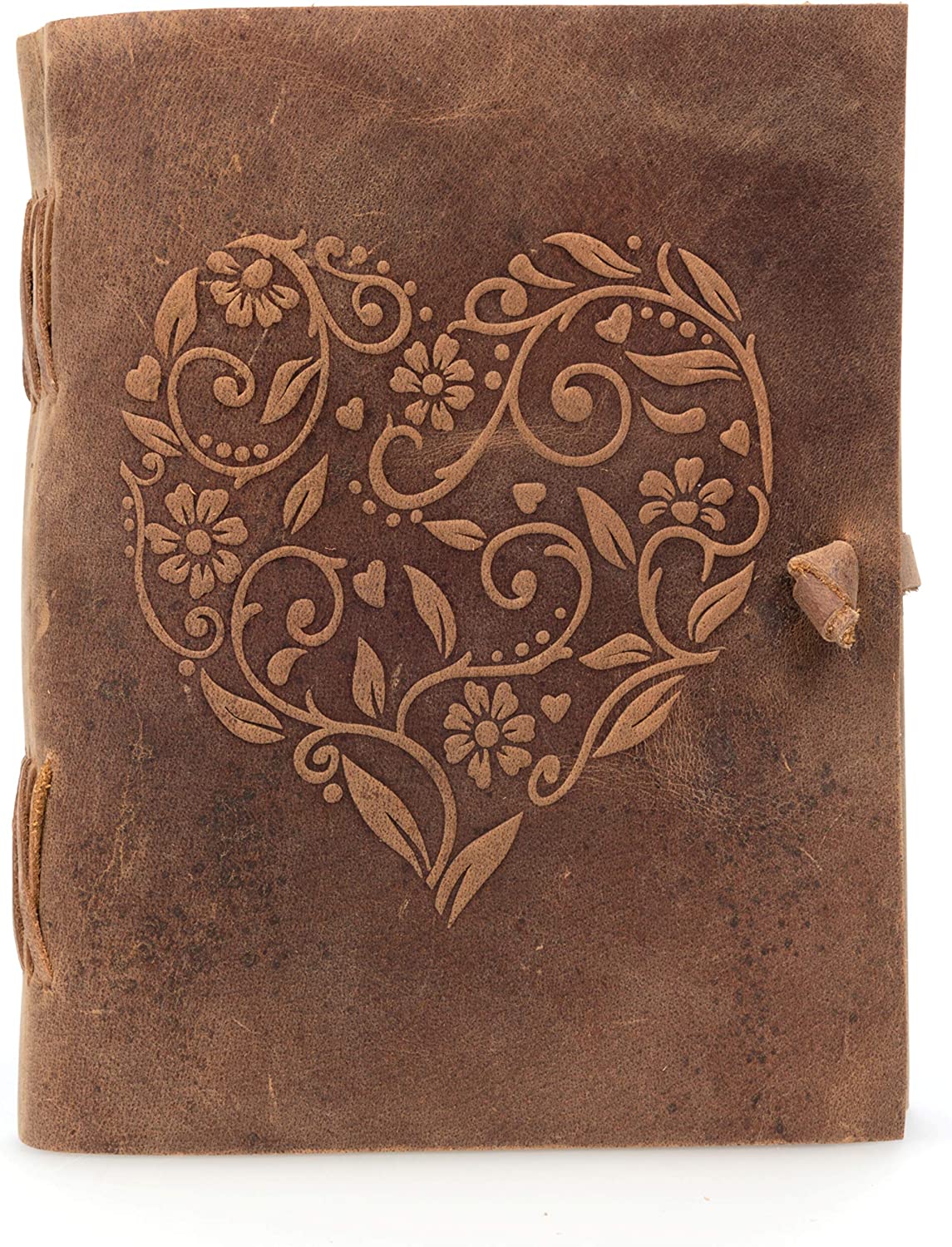 Leather Heart Journal 6"X8"