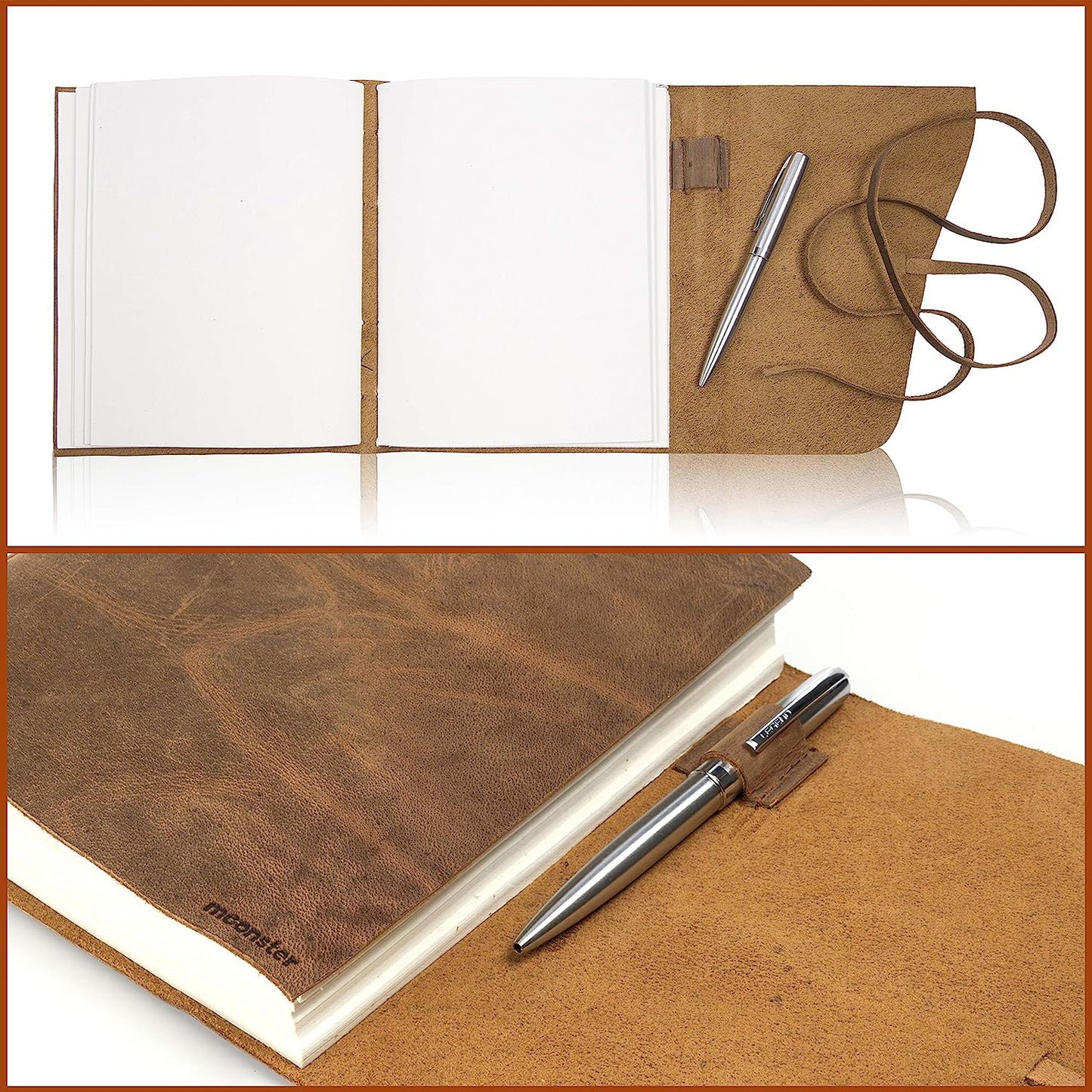 Leather Journal Gift Set 5"X7"