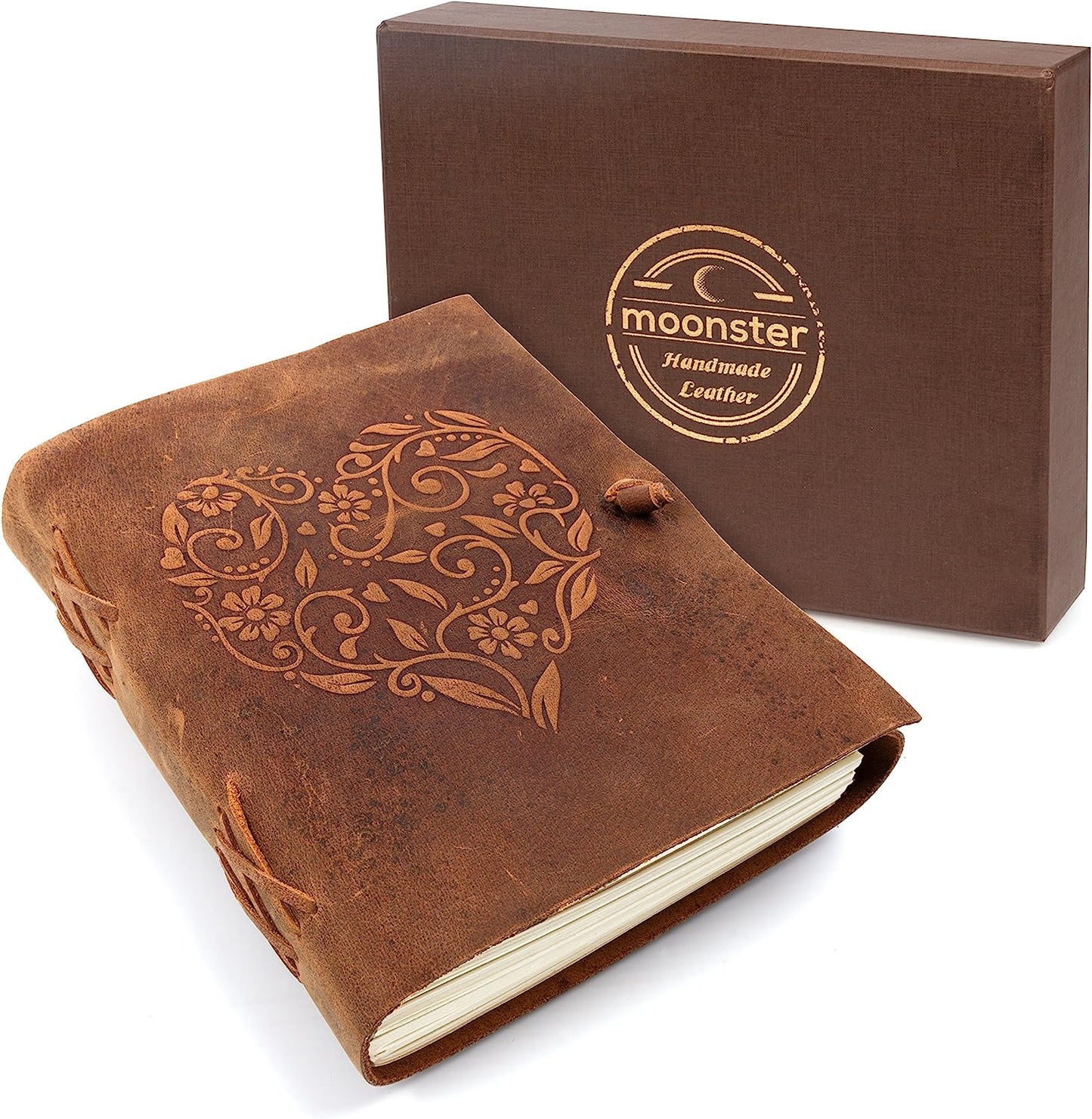 Leather Heart Journal 6"X8"