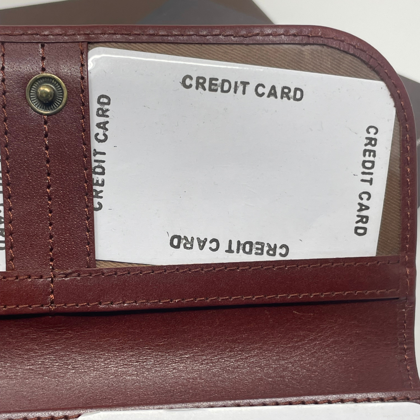 Leather Women's Wallet Brown