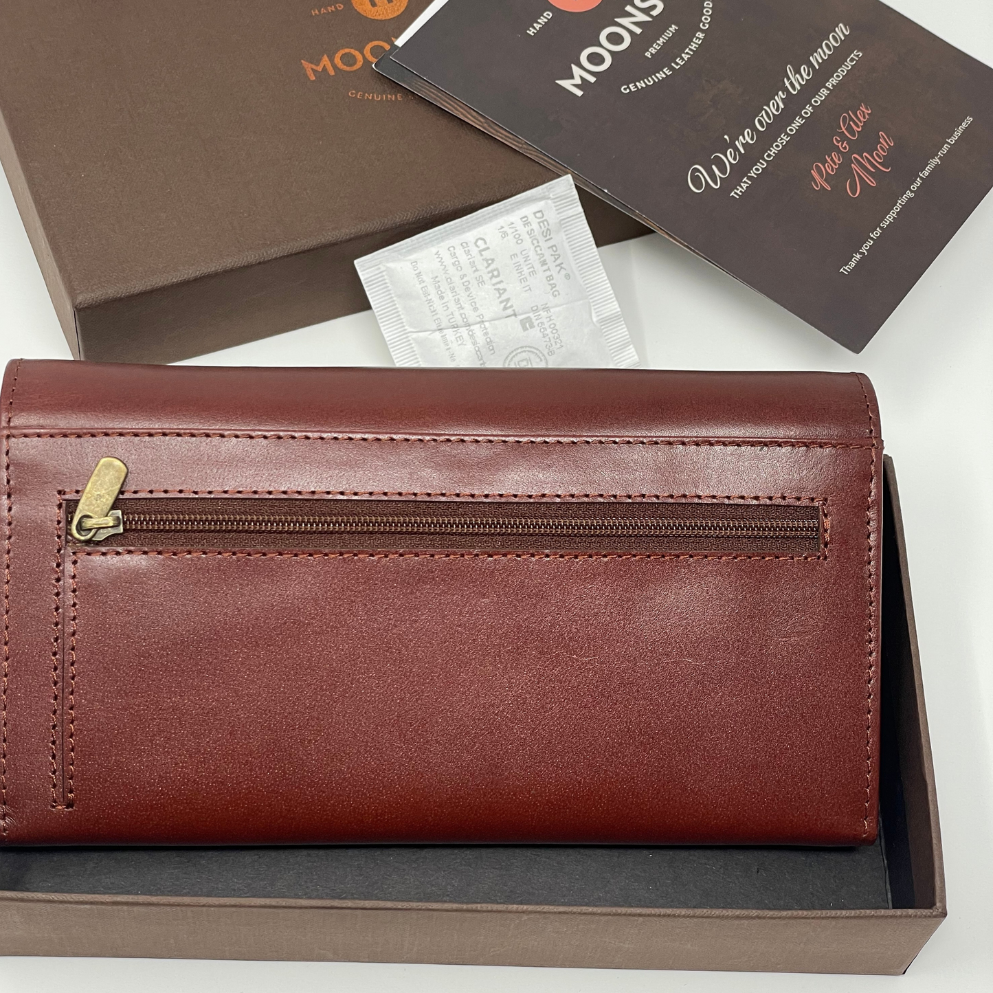 Leather Women's Wallet Brown