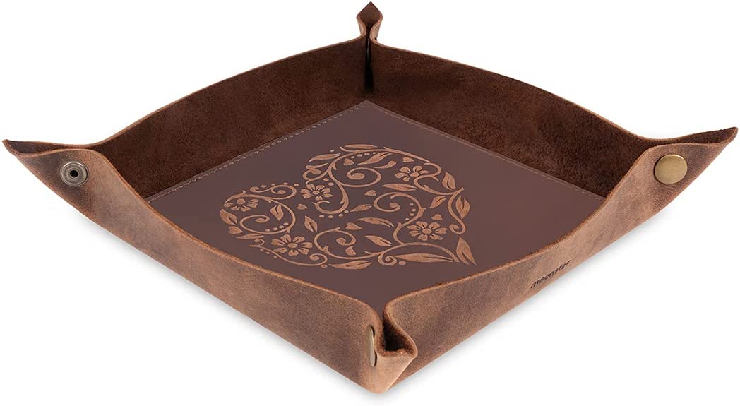 Leather Heart Tray