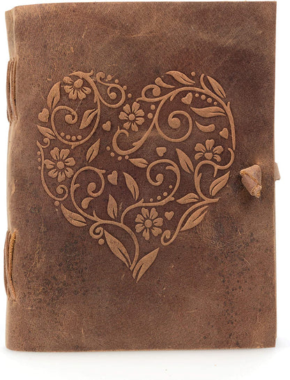 Leather Heart Journal 5"X7"